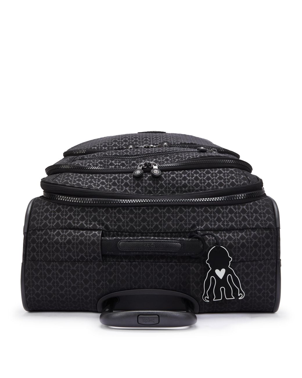 Kipling Blue Wheeled luggage New Youri Spin M Palmtree Leaves Medium
