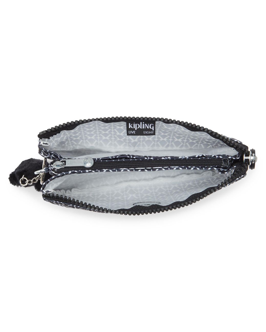 Kipling Natural Pouch Creativity L White Cheetah J Large