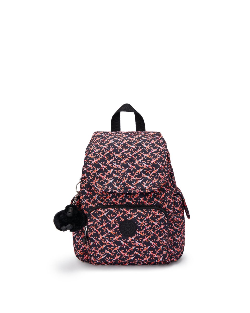 Kipling Purple Backpack City Pack Mini Dancing Bouquet Extra Small