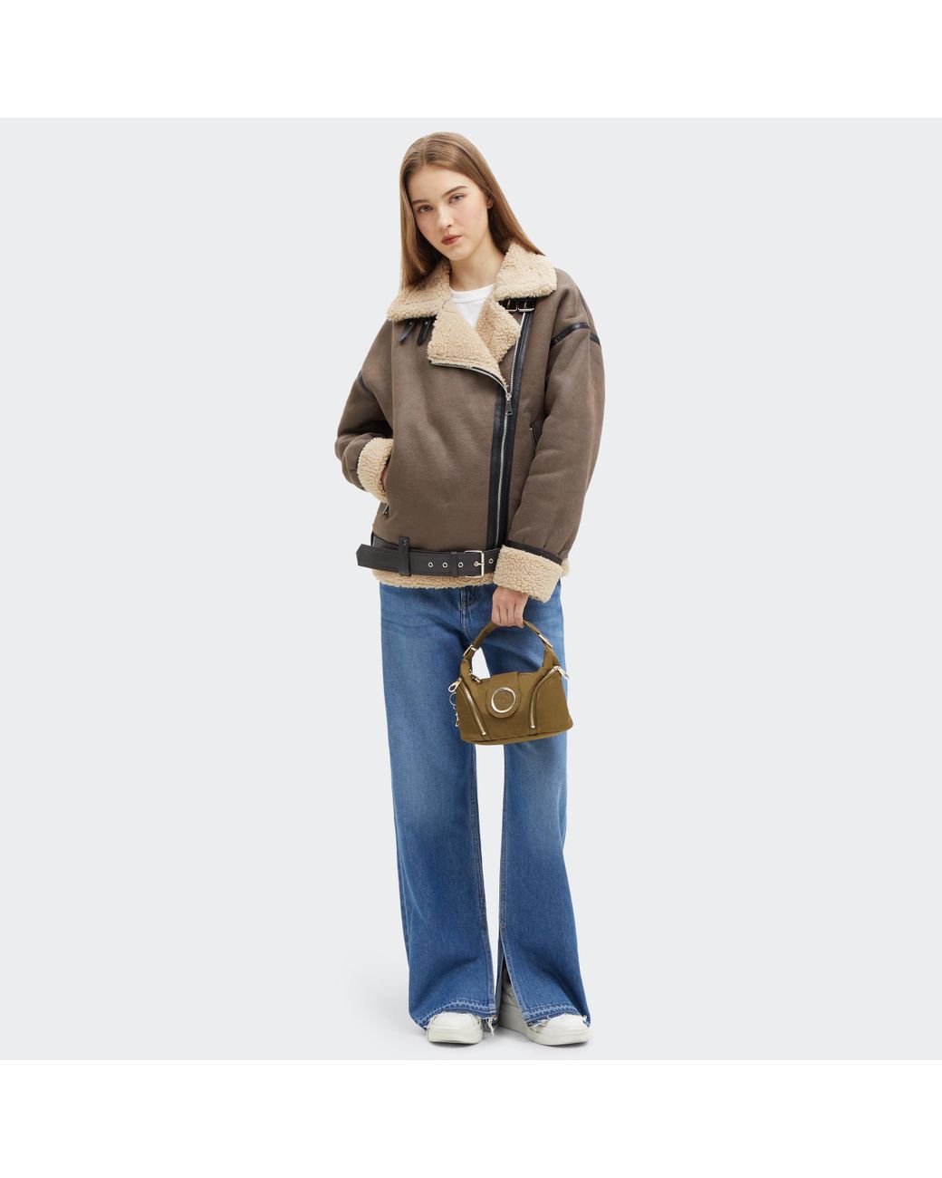 Kipling Metallic Shoulder Bag Sera S Dry Laurel Spice Small
