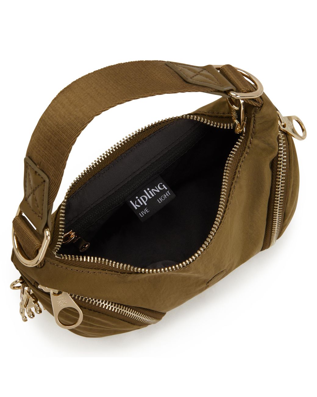 Kipling Metallic Shoulder Bag Sera S Dry Laurel Spice Small