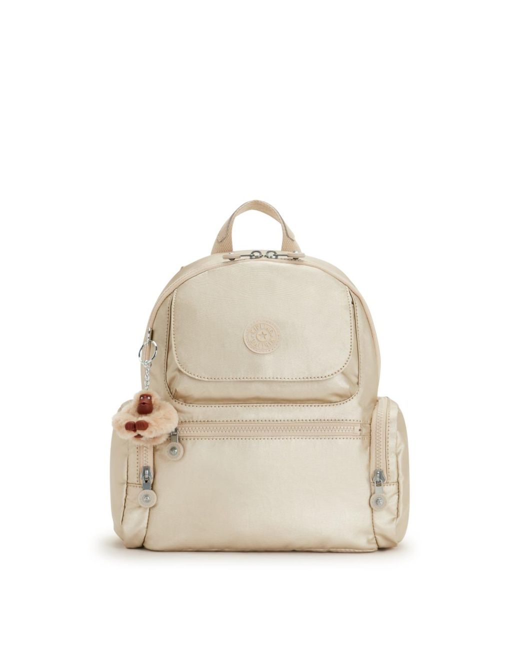 Kipling Blue Backpack Matta Starry Metallic Medium