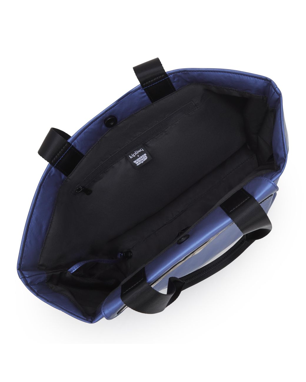 Kipling Blue Tote Raaja Wonder Large 64% Polyamide, 36% Polyurethane