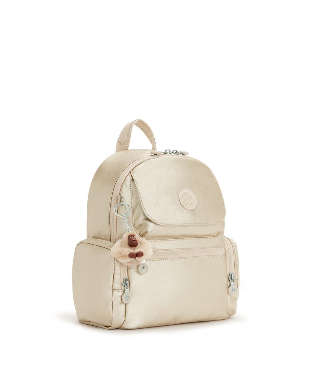 Kipling Blue Backpack Matta Starry Metallic Medium