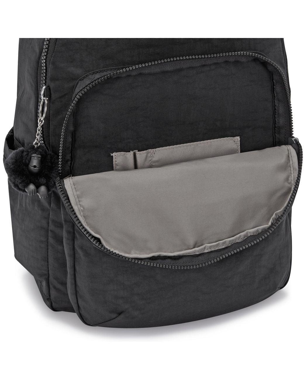 Kipling Blue Backpack Seoul Noir Large 100% Polyamide