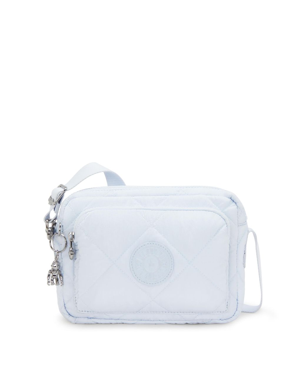 Kipling Blue Crossbody Bag Abanu M Zip Airy Quilt Medium