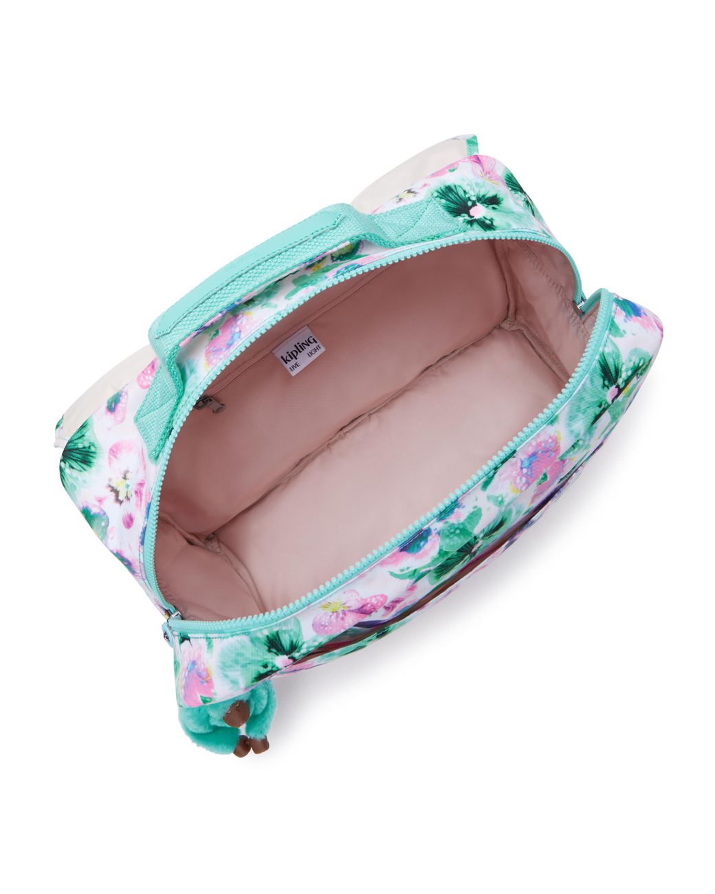 Kipling Backpack Codie M Pink Palm Medium