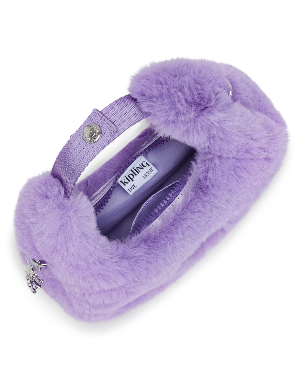Kipling Purple Crossbody Bag Kevin Soft Fur Lilac Small