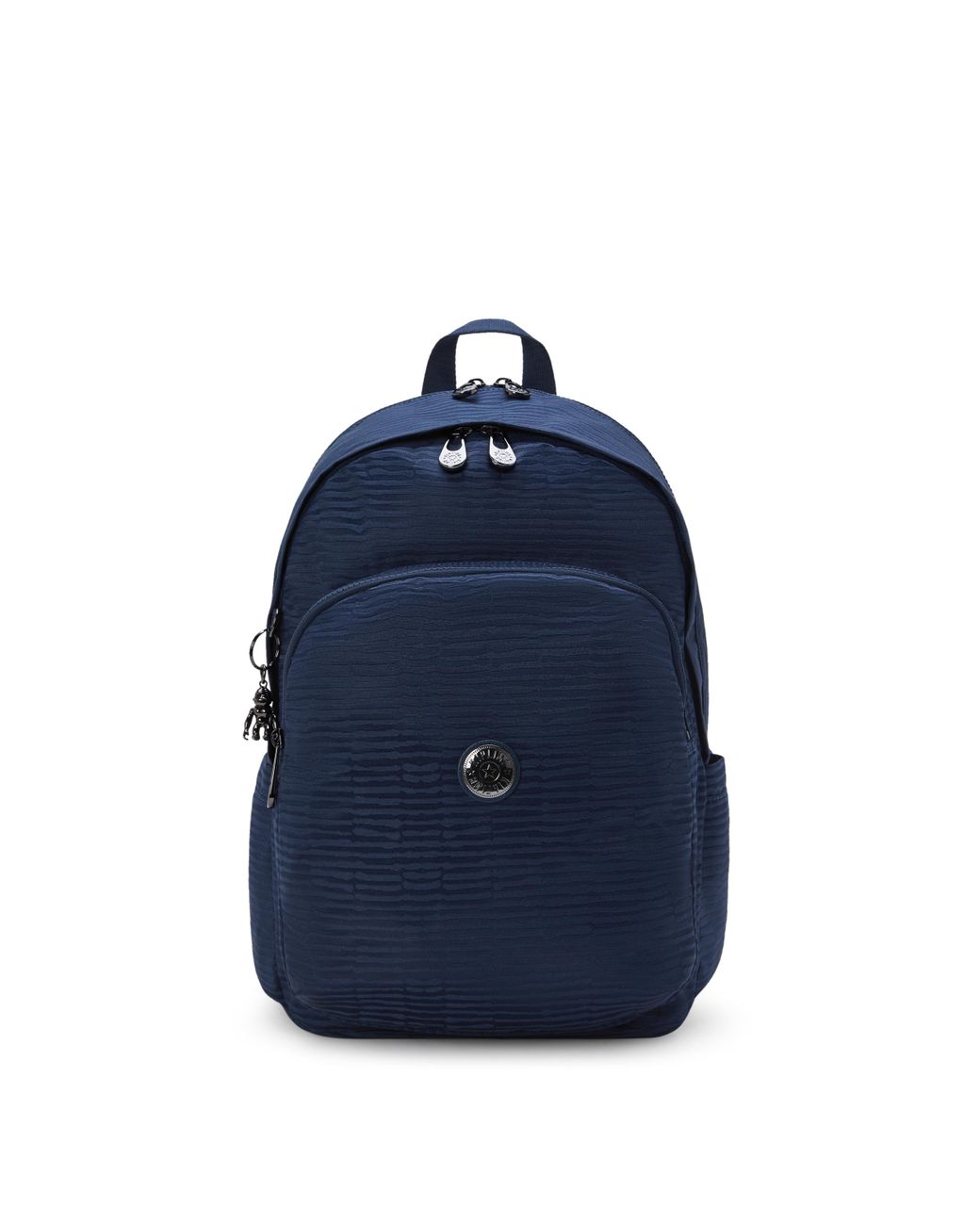 Kipling Blue Backpack Delia M Night Ocean Jacquard Large