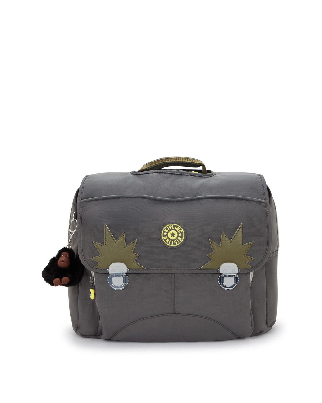 Kipling Gray Backpack Iniko Back To Medium 56% Recycled Polyamide, 44% Polyamide