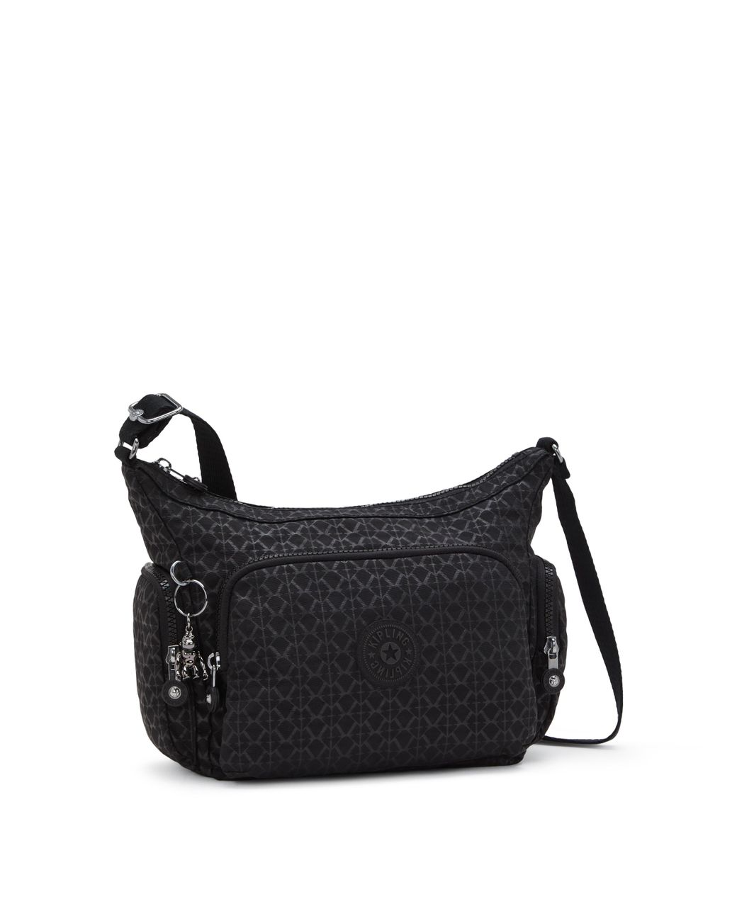 Kipling White Crossbody Bag Gabb S Palm Beige Jacquard Medium