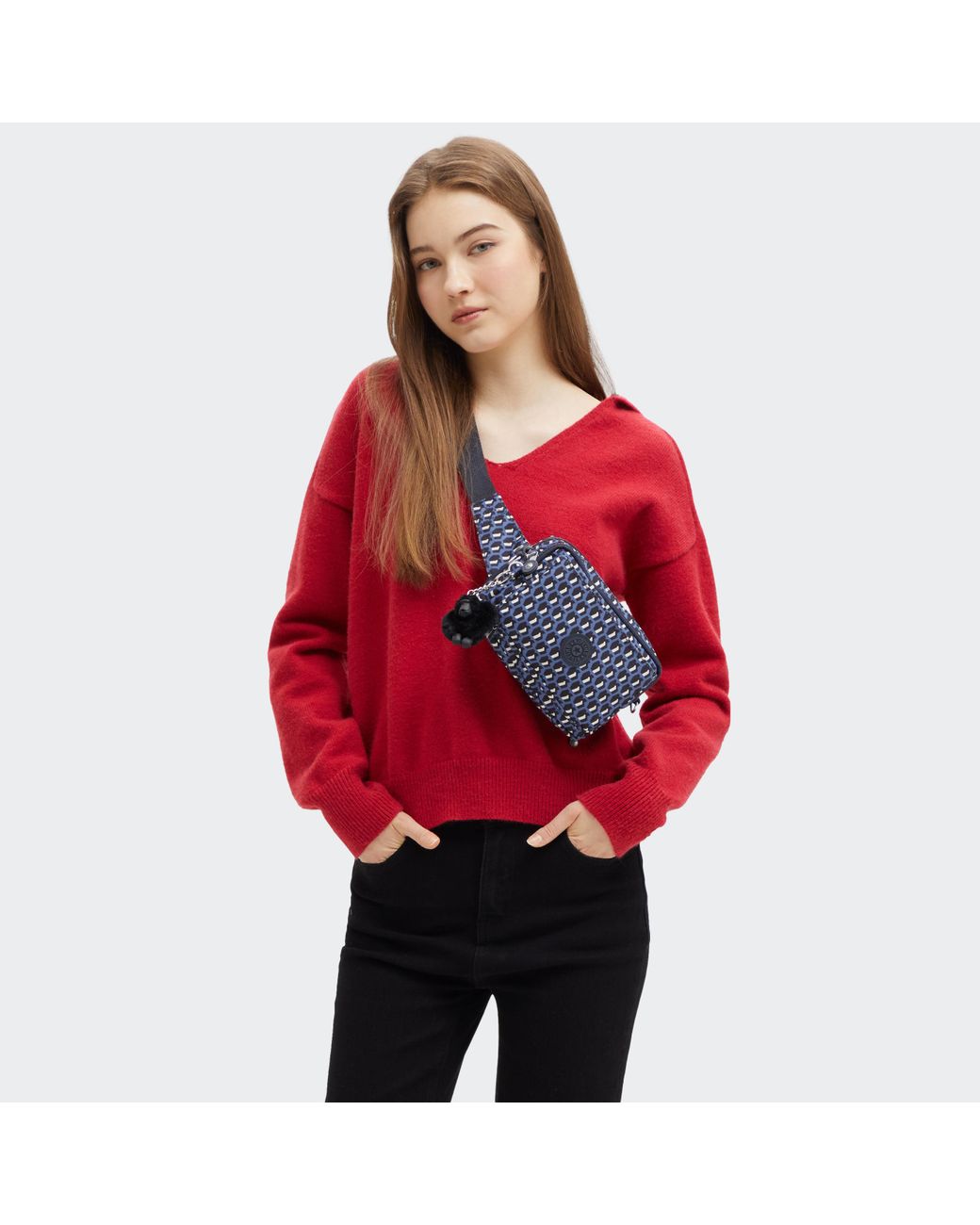 Kipling Blue Abanu Multi Prt Crossbody Bag