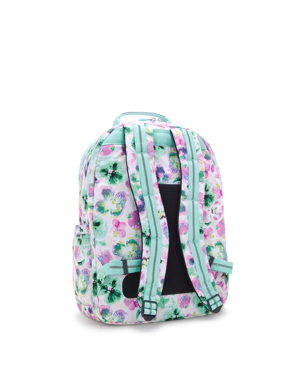 Kipling Blue Backpack Seoul College Flower Field Large