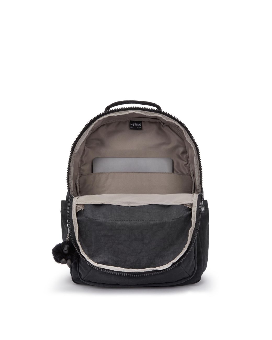 Kipling Blue Backpack Seoul Noir Large 100% Polyamide