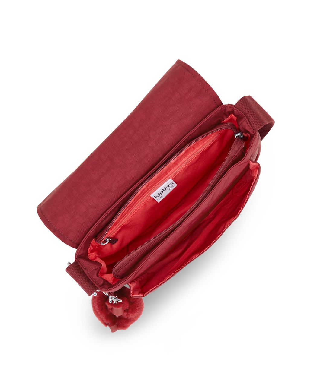 Kipling Red Crossbody Bag Loreen M Funky Medium