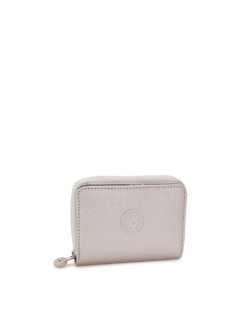 Kipling Gray Wallet & Purses Money Love Metallic Glow Medium 100% Polyamide