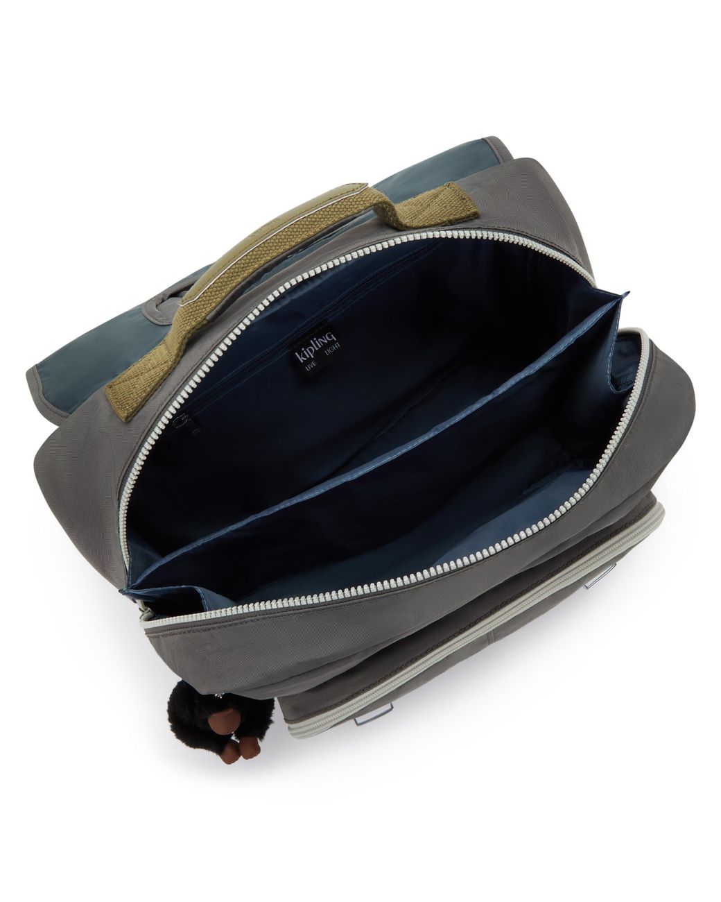 Kipling Gray Backpack Iniko Back To Medium 56% Recycled Polyamide, 44% Polyamide