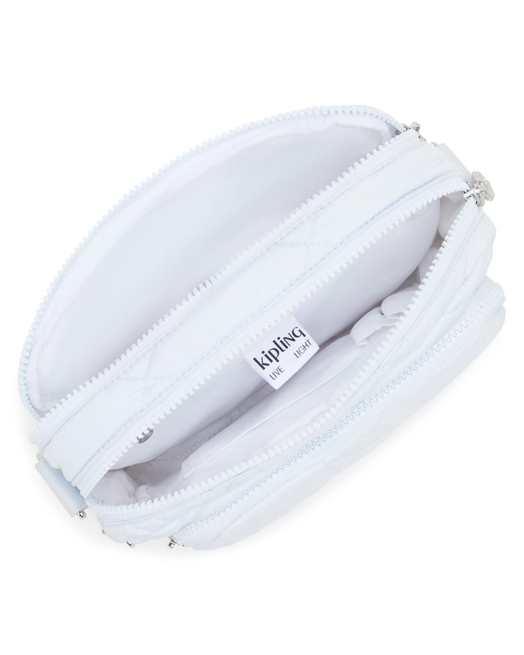 Kipling Blue Crossbody Bag Abanu M Zip Airy Quilt Medium
