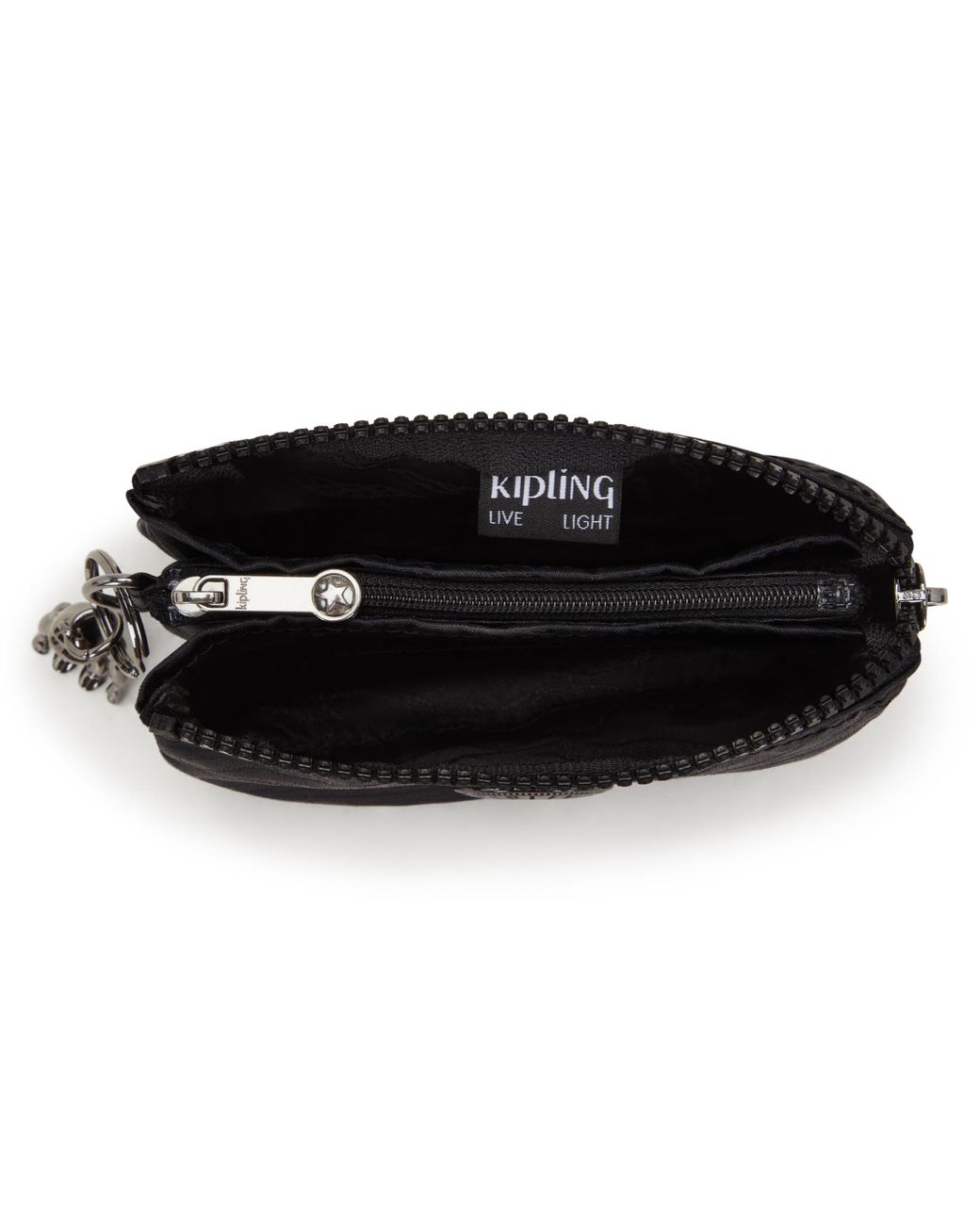 Kipling Black Pouch Creativity S Undersea Jacquard Small 100% Polyamide