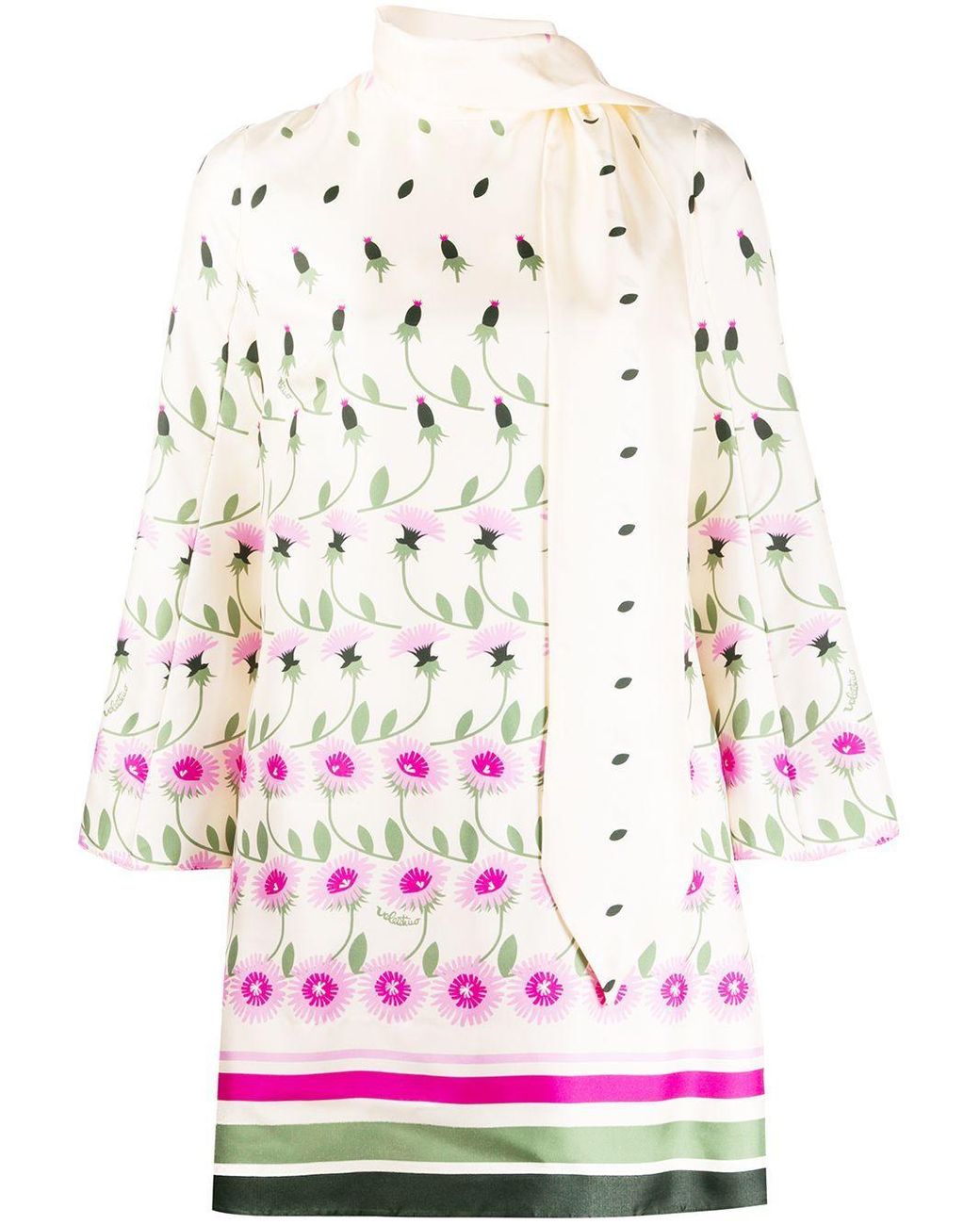 valentino tie neck dress