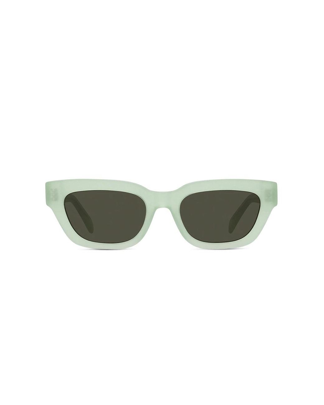 Celine Slim Cat Eye Sunglasses in Green | Lyst