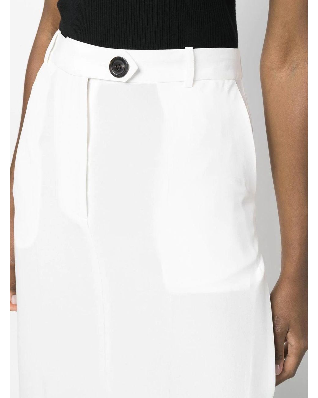 Womens Clothing Skirts Maxi skirts Peter Do Silk Rib Knit Maxi Skirt in White 