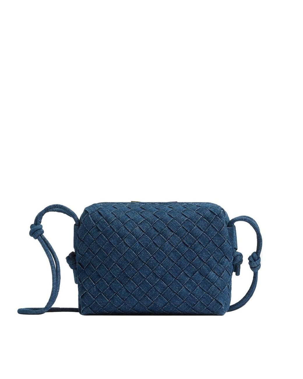 Bottega Small Loop Camera Bag in Blue Lyst