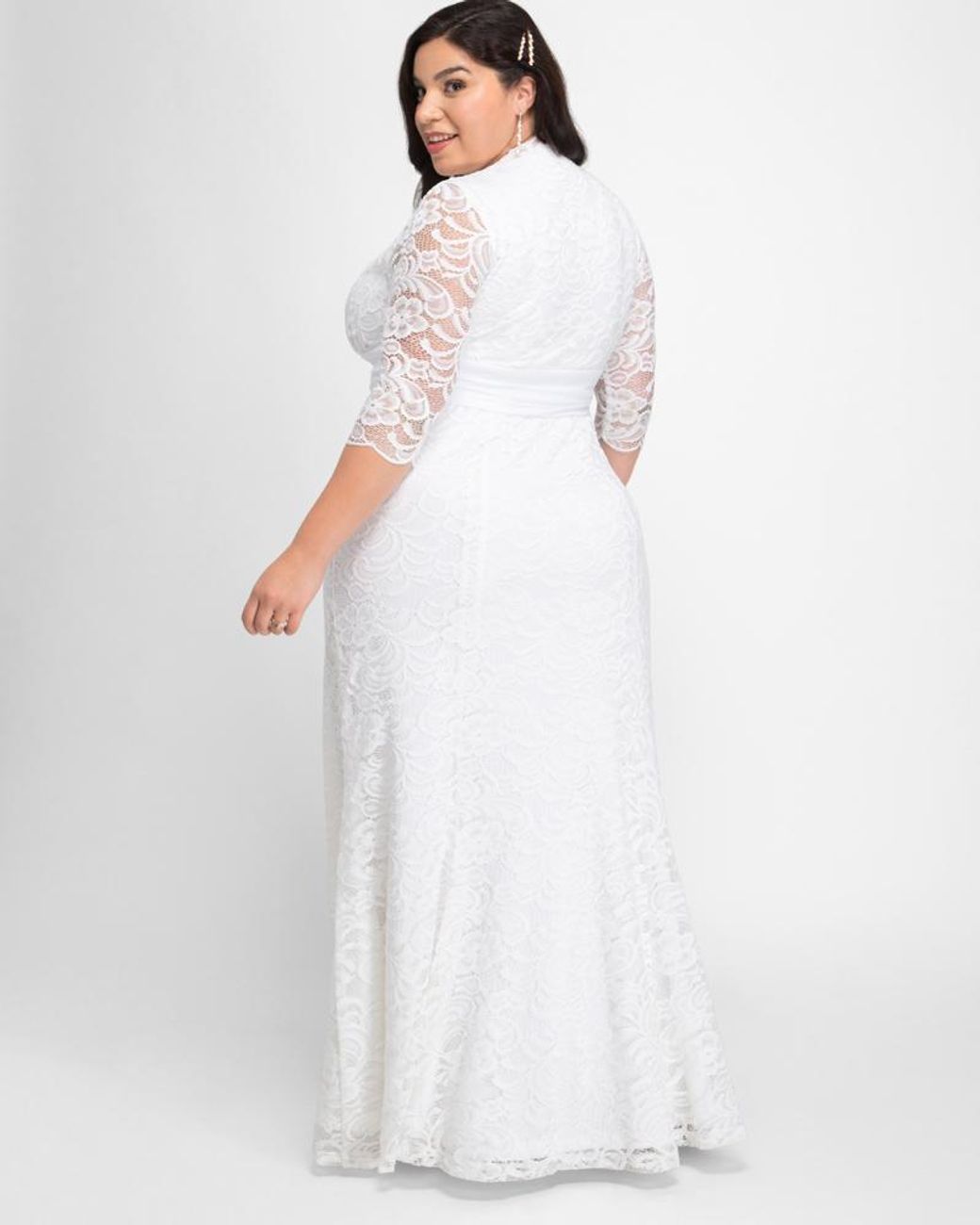 kiyonna amour lace wedding gown