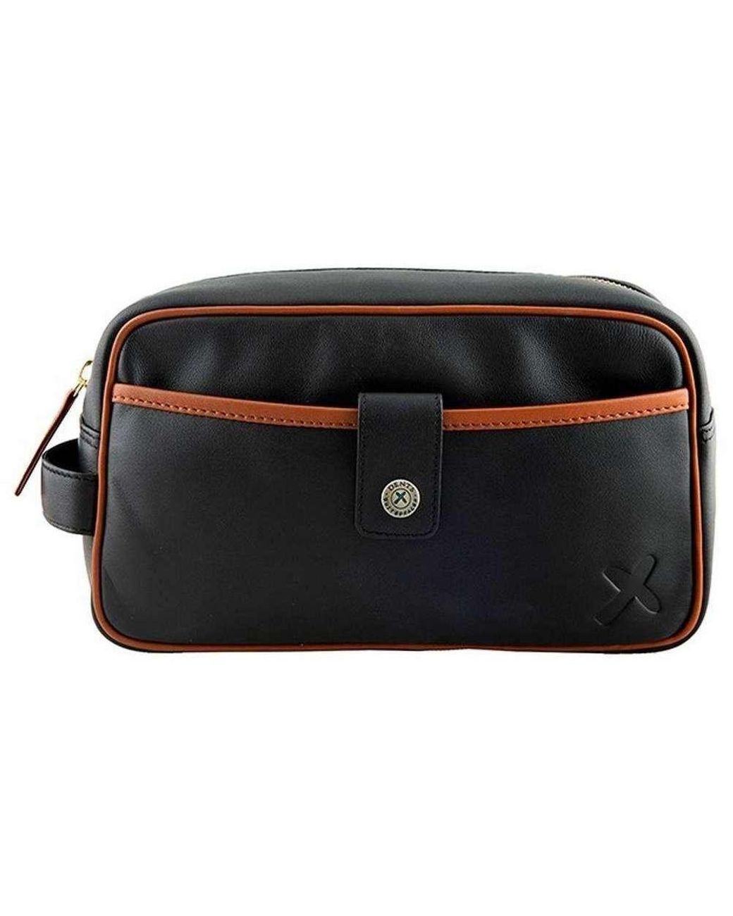 Dents Leather The Suited Racer Wash Bag 