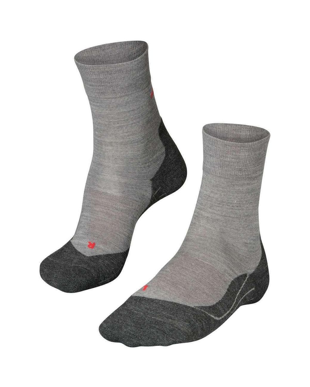 FALKE Running 4 Wool Socks in Gray for Men | Lyst