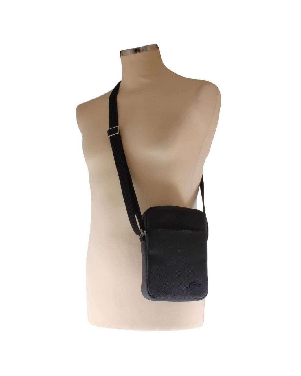 Lacoste Classic Petit Pique Vertical Zip Bag for Men - Lyst