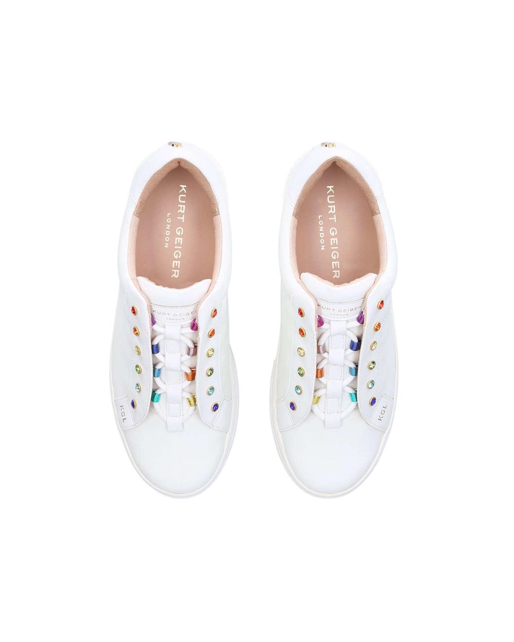kurt geiger rainbow trainers