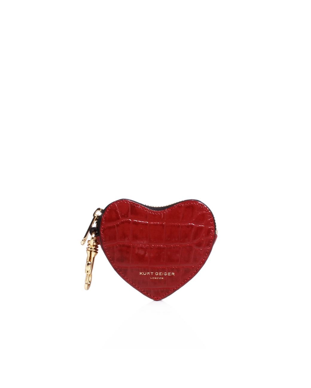 Kurt Geiger Heart Leather Purse in Red | Lyst Canada