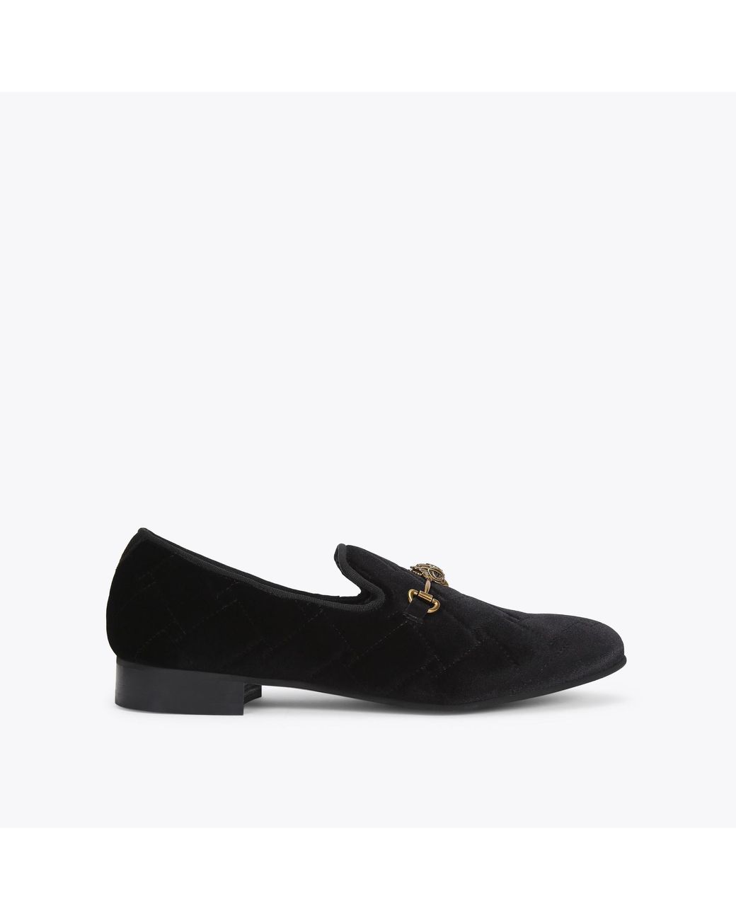 Kurt Geiger Kurt Geiger Men's Loafers Flat Velvet Ace Quilted in Black ...
