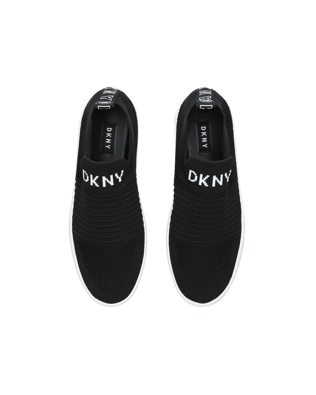 DKNY Platform Logo Slip On Trainer in Black | Lyst Canada
