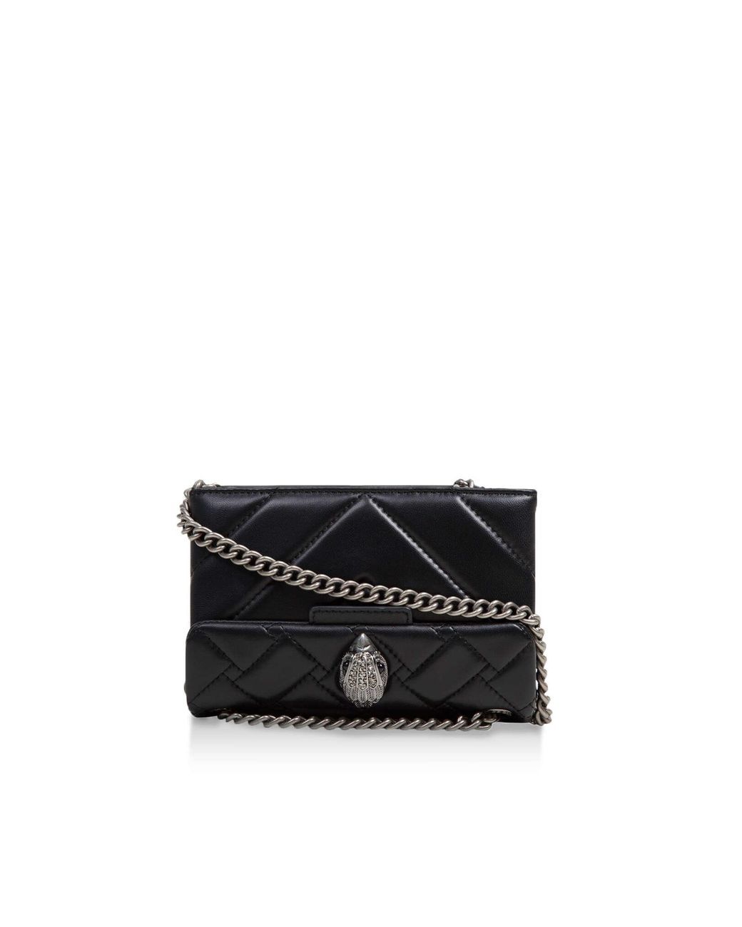 Kurt Geiger Quilted Leather Upside Down Mini Bag in Black Lyst Australia