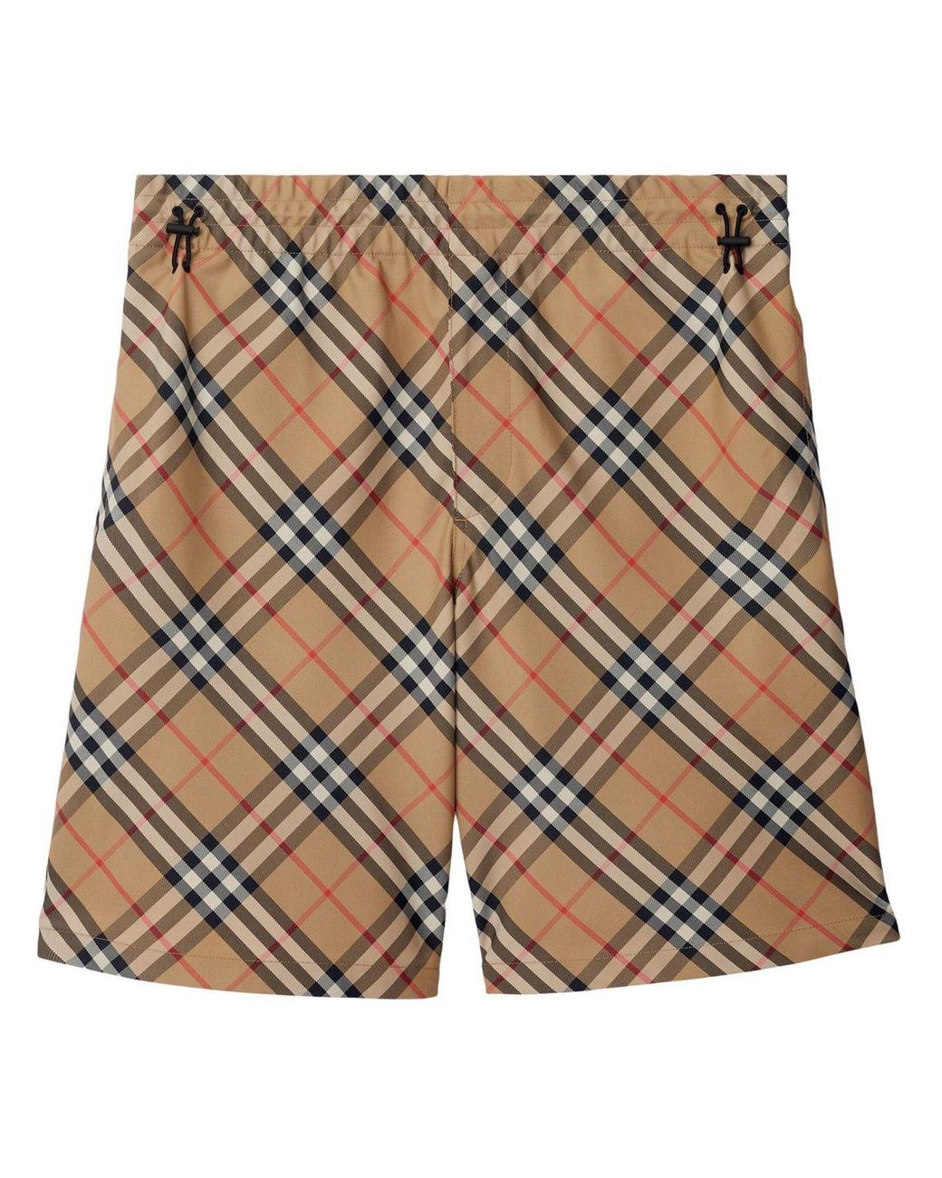 Burberry Check Pattern Swimming Costume For Ss24 in Brown for Men Lyst