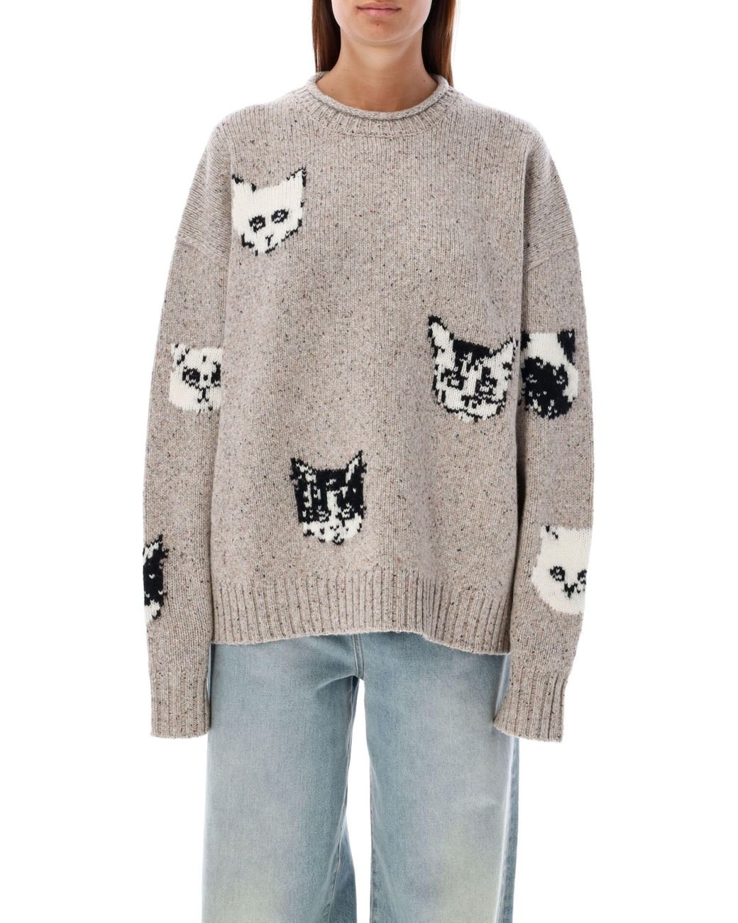 acne-Tan-Oversized-Cat-Knit-