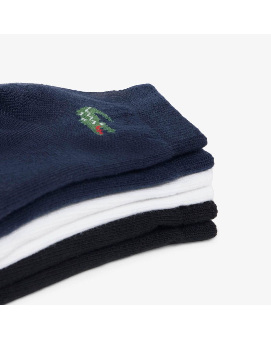Lacoste Black 3-Pack Low Socks