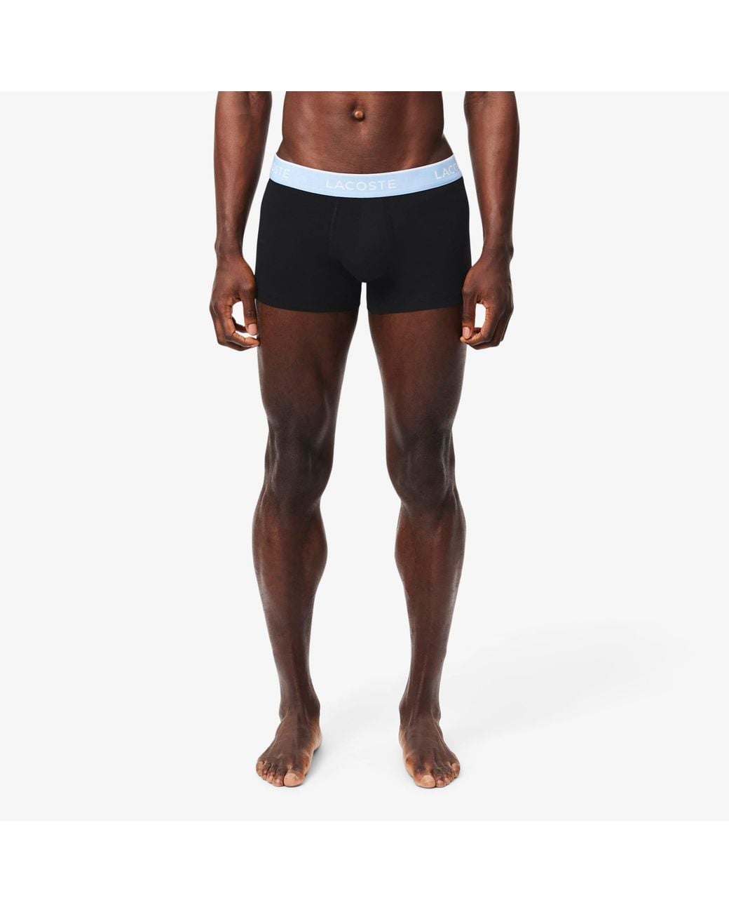 Lacoste Blue 3-Pack Stretch Cotton Trunks for men