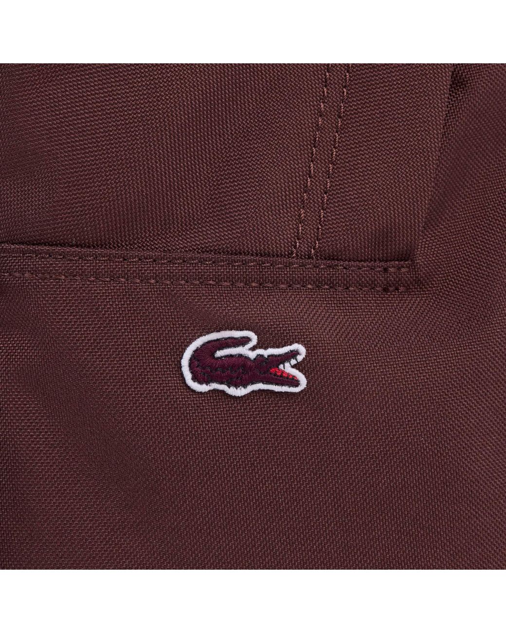 Lacoste Brown Arabesque Crocodile Backpack