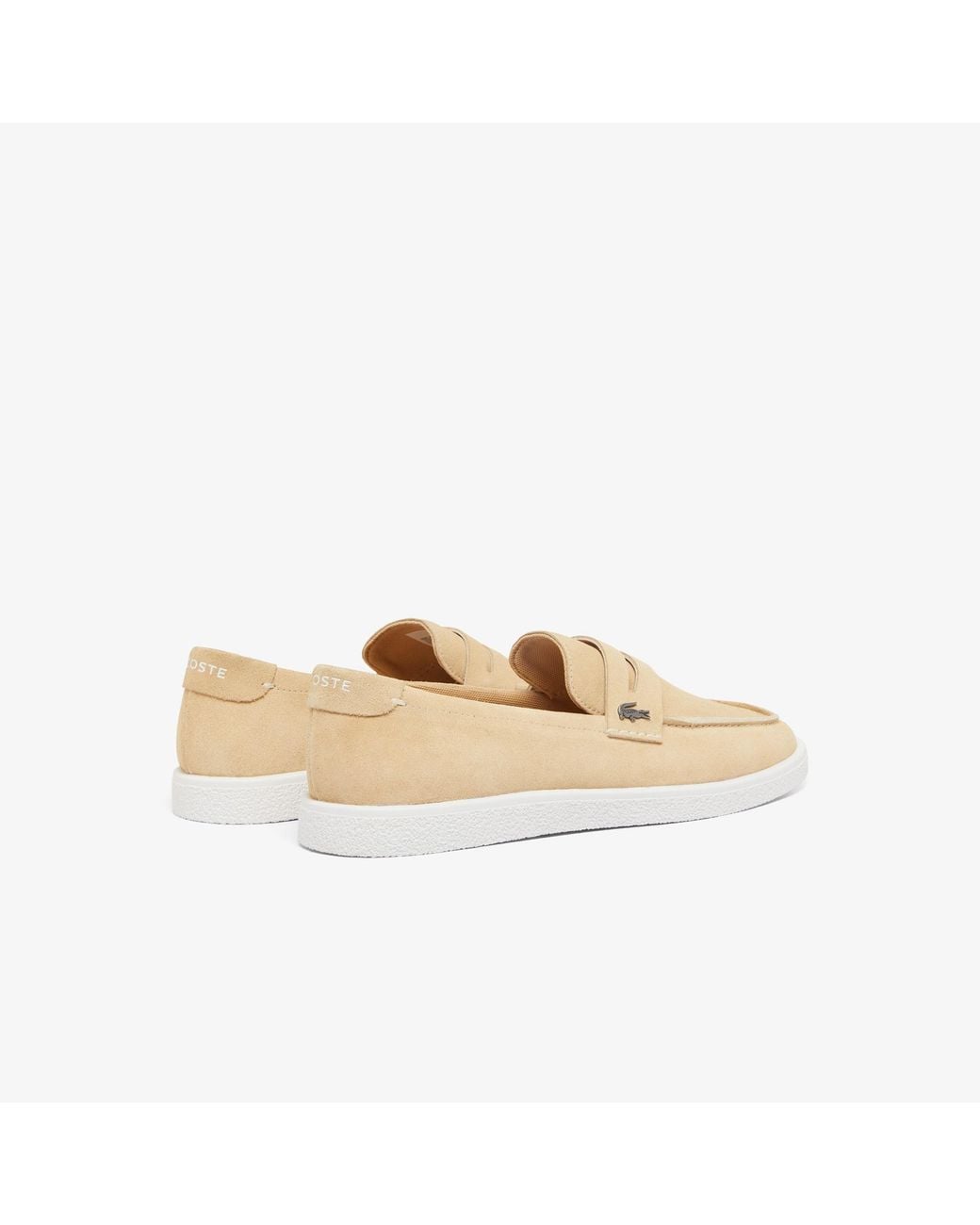 Lacoste Natural Cochet Suede Loafers for men