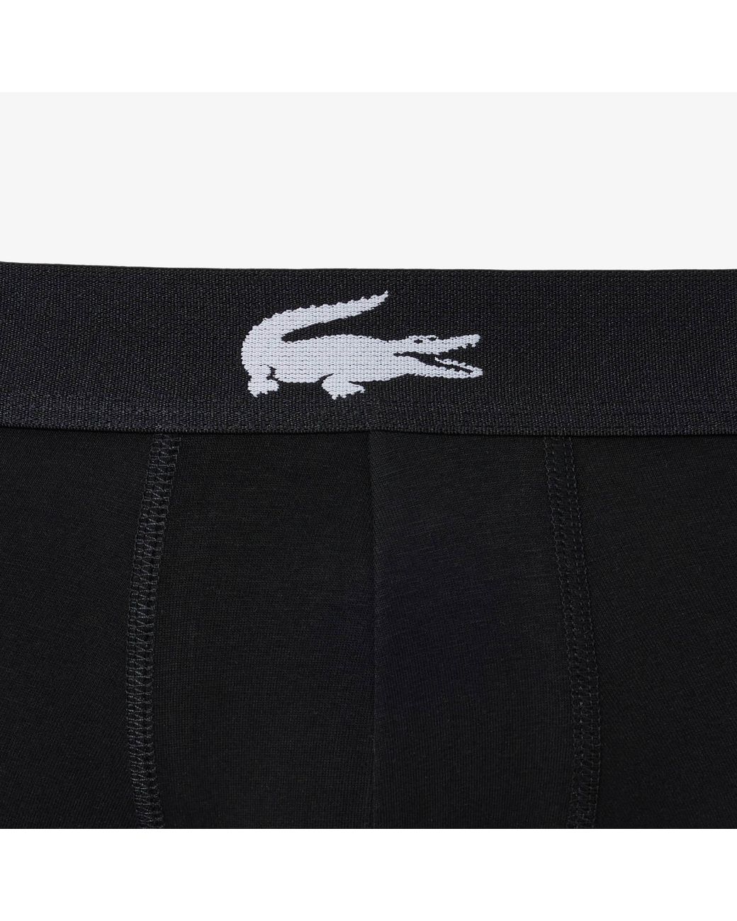 Lacoste Red 3-Pack Stretch Cotton Trunks for men