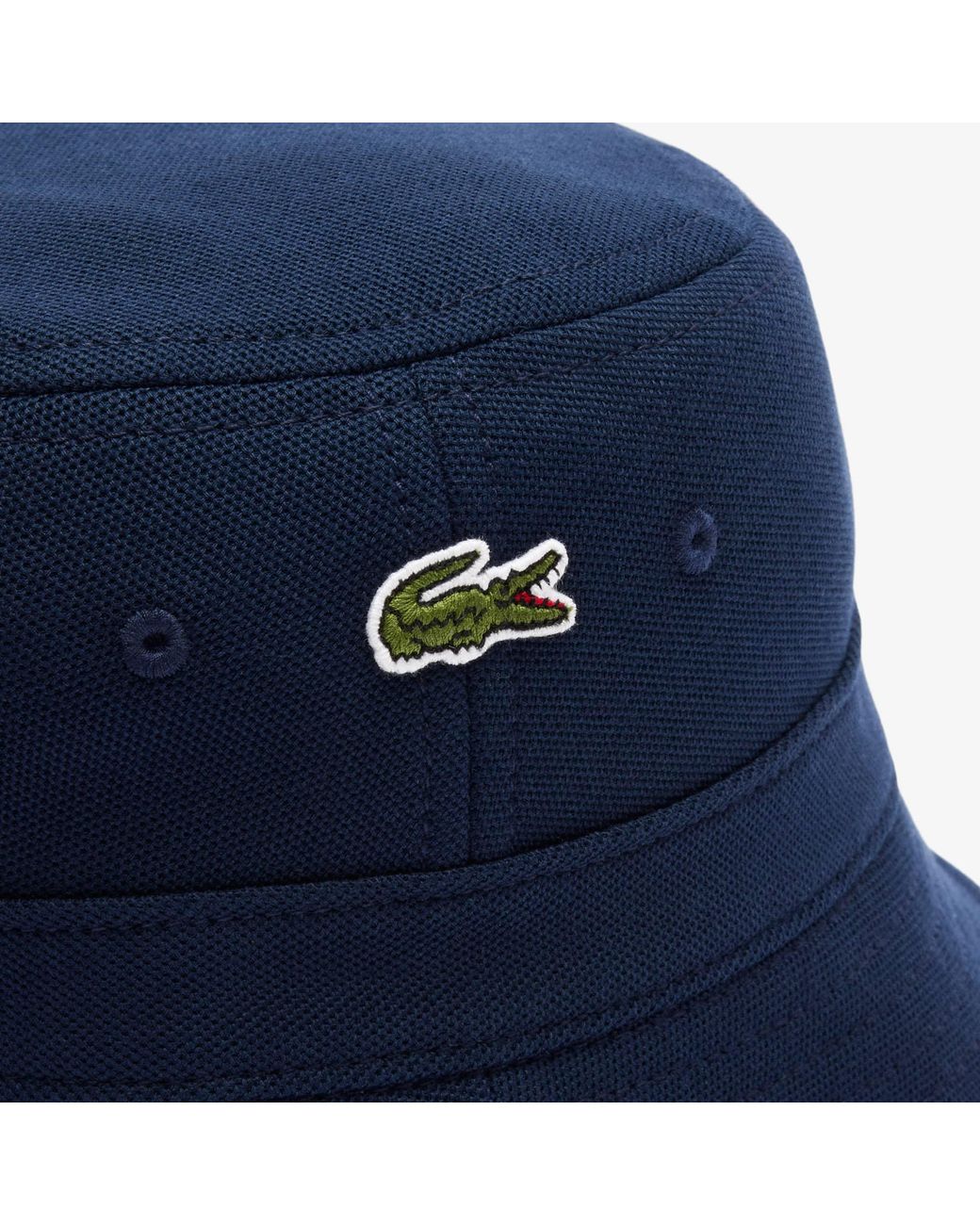 Lacoste Blue Piqué Bucket Hat
