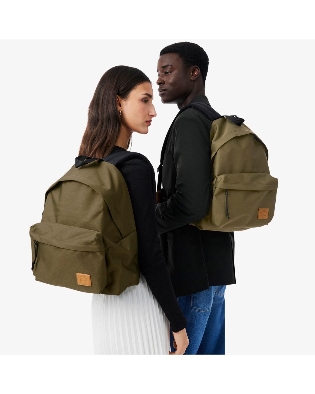 Lacoste Green Casual Croc Backpack