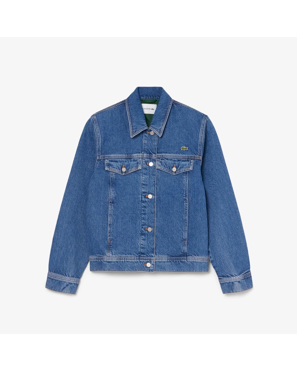 Lacoste Blue Cotton Denim Jacket