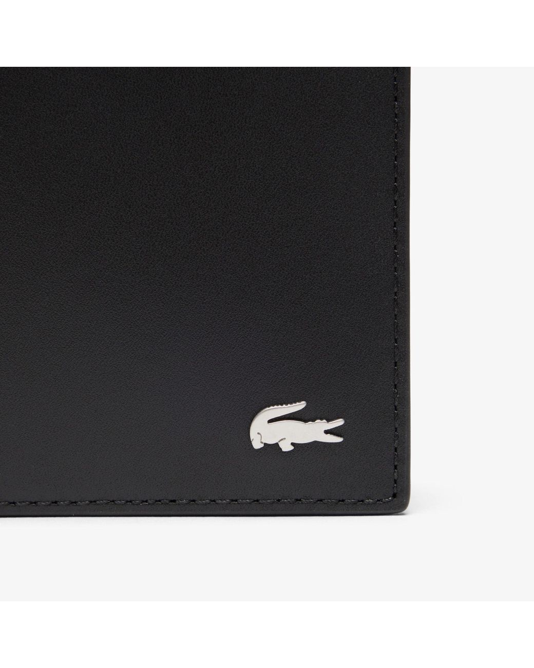 Lacoste Black Fg Billfold & Keychain Gift Set for men