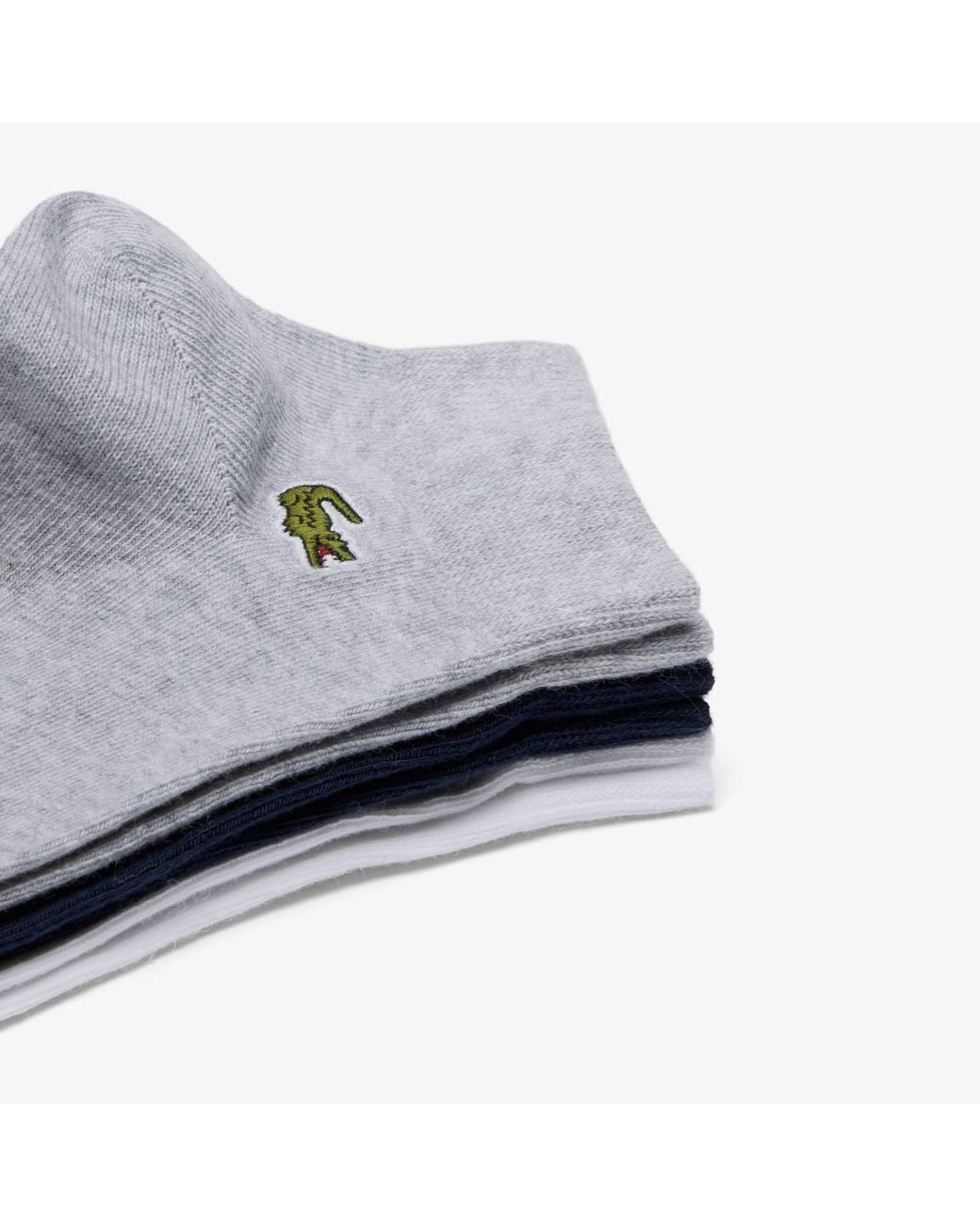 Lacoste Blue 3-Pack Ankle Socks