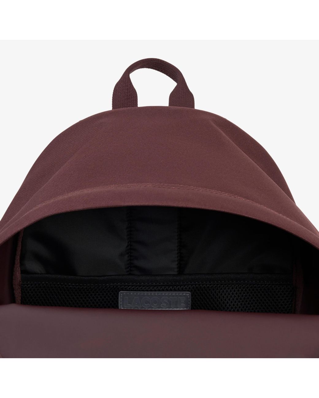 Lacoste Brown Arabesque Crocodile Backpack