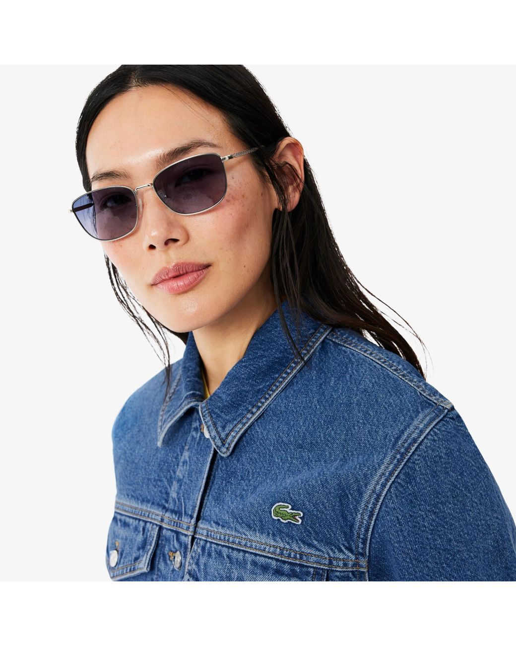 Lacoste Blue Cotton Denim Jacket